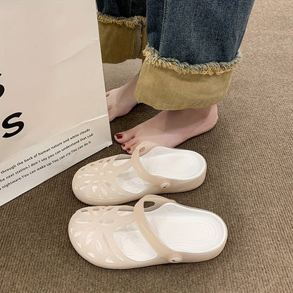 Damen Komfort-Sommersandalen mit Riemen – Alltag & Freizeit, Bequeme Plattform Clogs