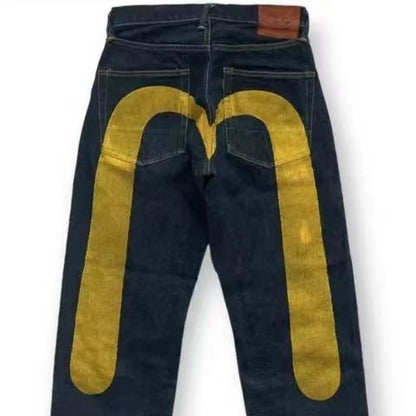 Jerry – Comfortable women's jeans without ladies with classic print