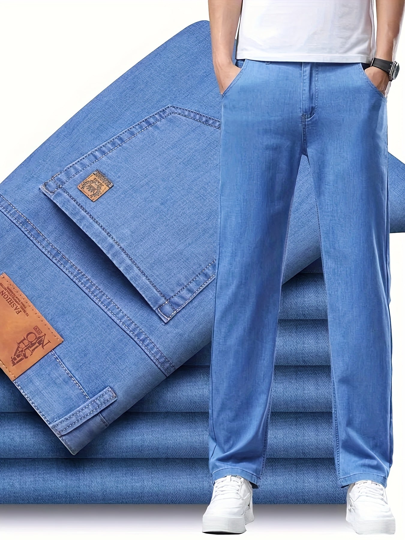 Herren Basic Jeans Regular Fit – Modische Alltagsjeans für Freizeit und Büro
