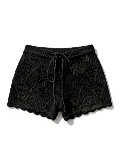 Women's Crochet Shorts Beachwear Summer Casual Swimwear Cover-up