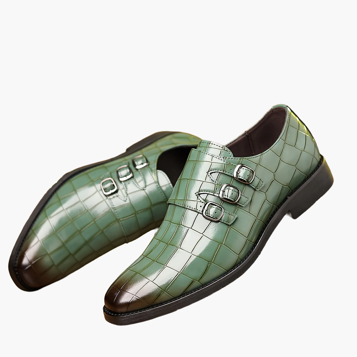 Herren Business-Schuhe Vintage Stil mit Schnallen – Elegante Freizeitschuhe für Büro und festliche Anlässe