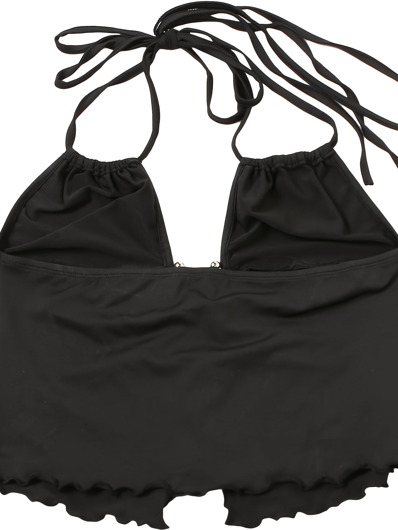 Women's Trendy Halter Top with Ring Detail and Cut-Outs for Evening and Party