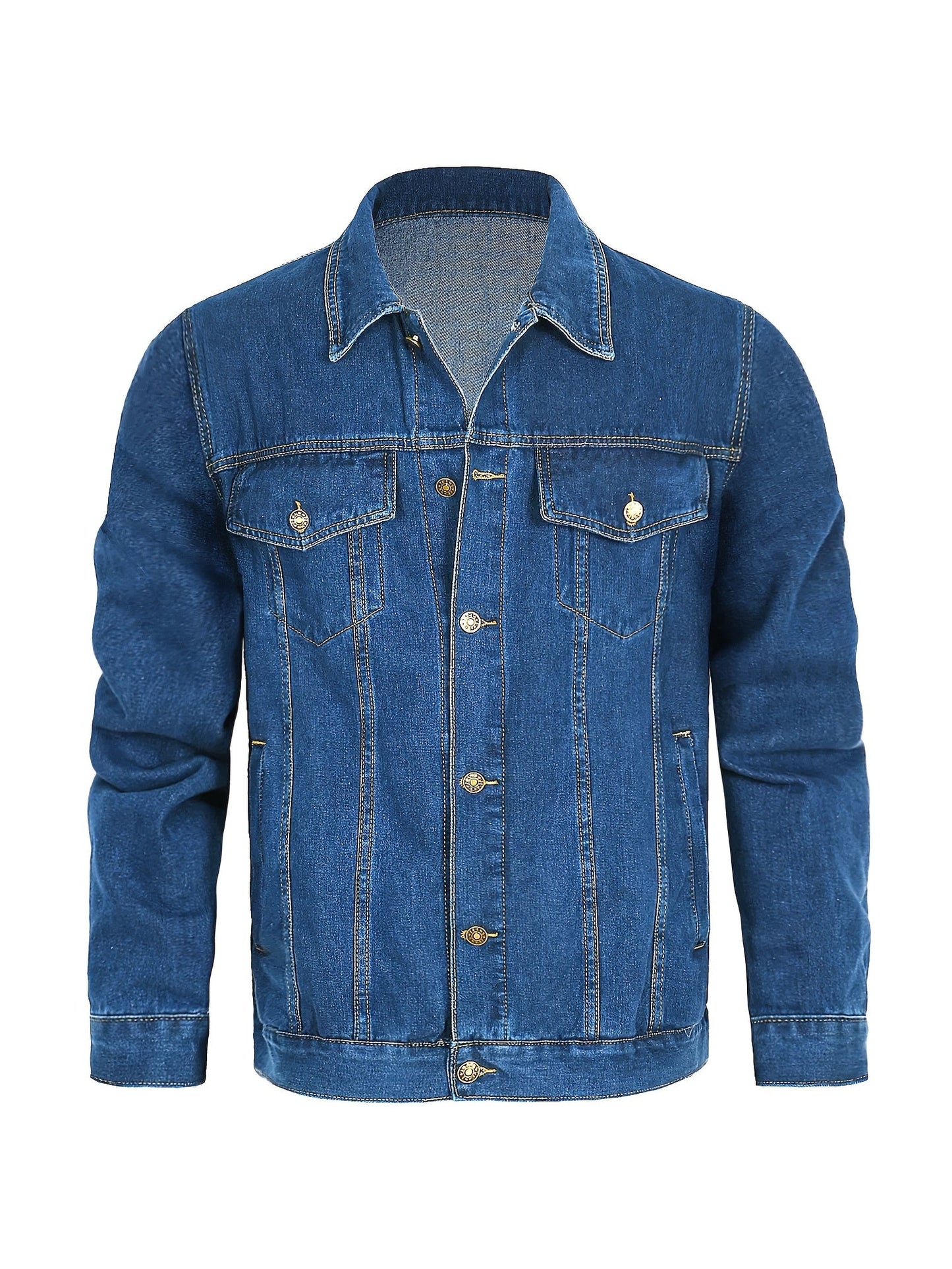 Herren Jeansjacke im klassischen Stil – Freizeitjacke für Alltag und Streetwear
