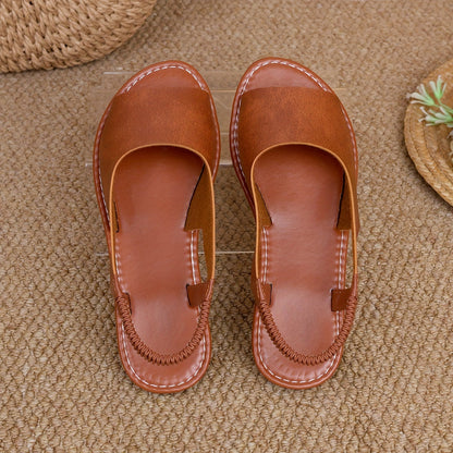 Women's Braided Sling Sandals – Comfortable Summer Shoes for Leisure & Everyday Wear