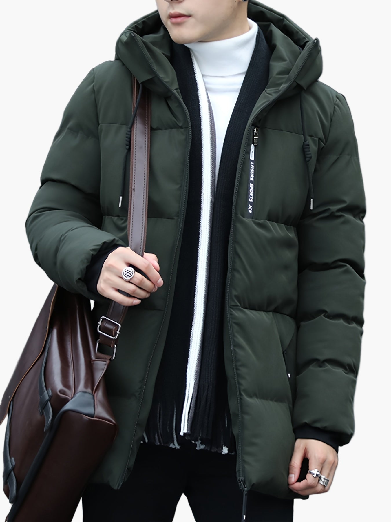Herren Winter Steppjacke mit Kapuze – Modisch & Alltagstauglich