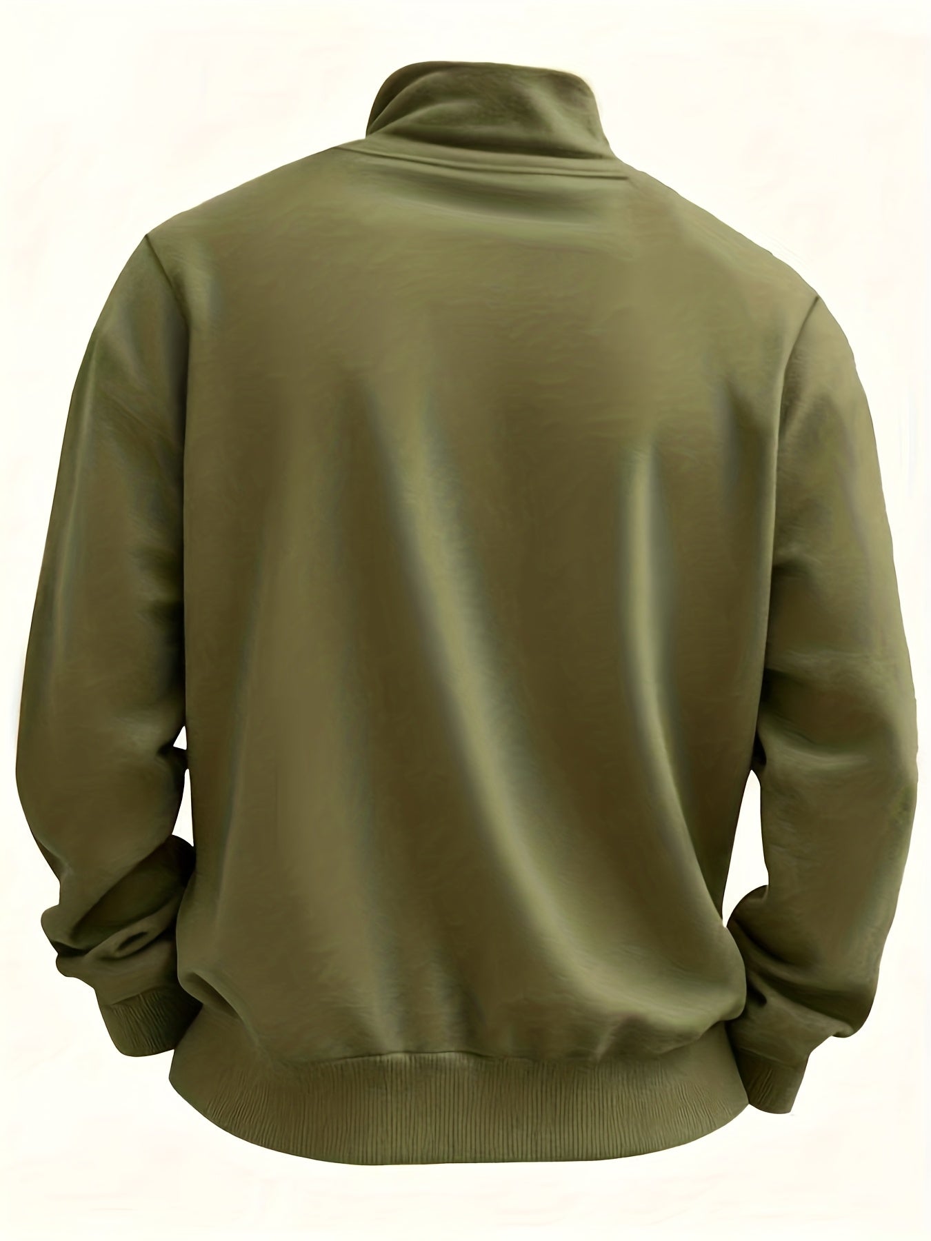 Herren Halb-Reißverschluss Pullover mit Brusttasche