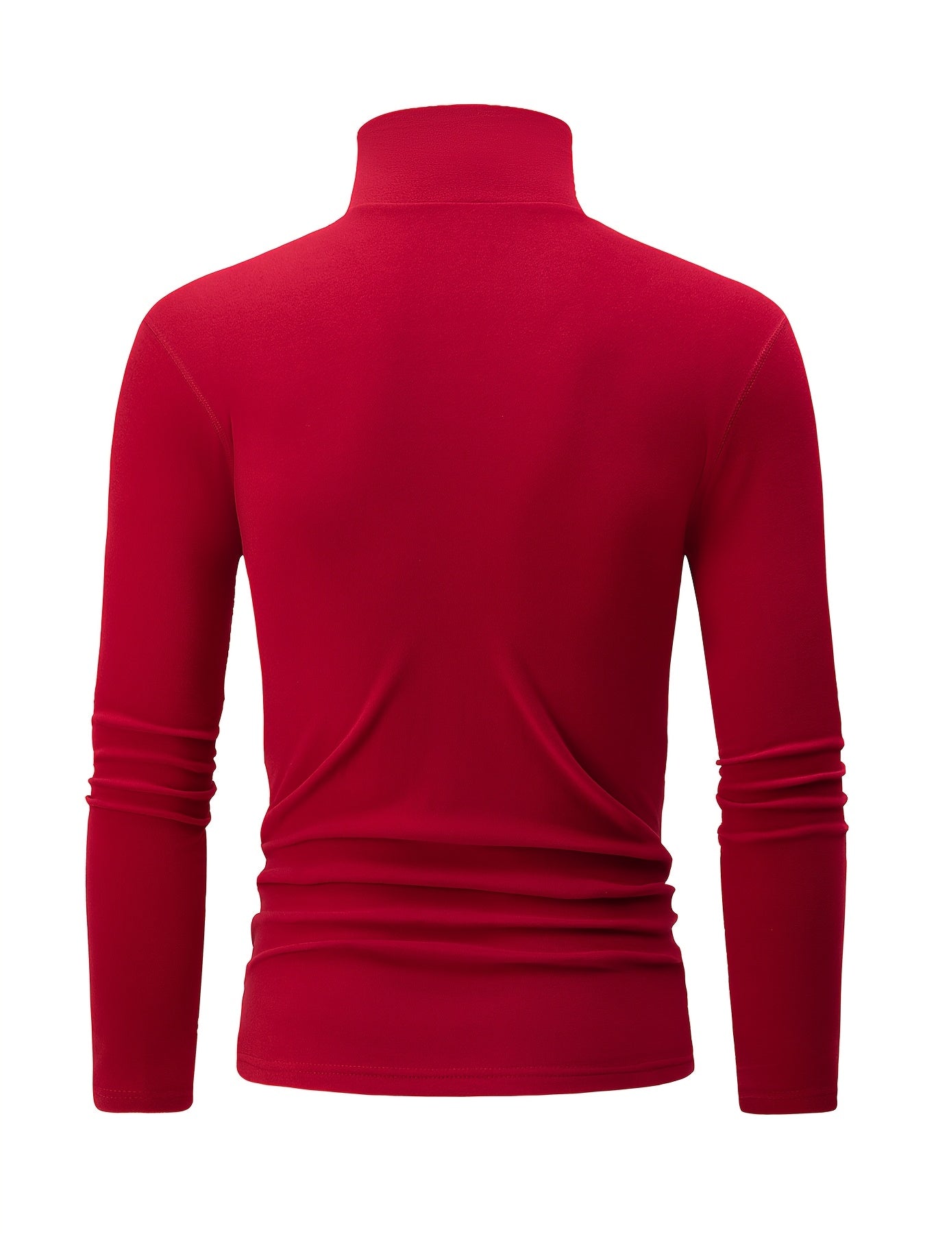 Herren Rollkragenpullover Langarm Slim Fit Basic Top im 4er-Set - Schwarz, Weiß, Grau, Hellblau