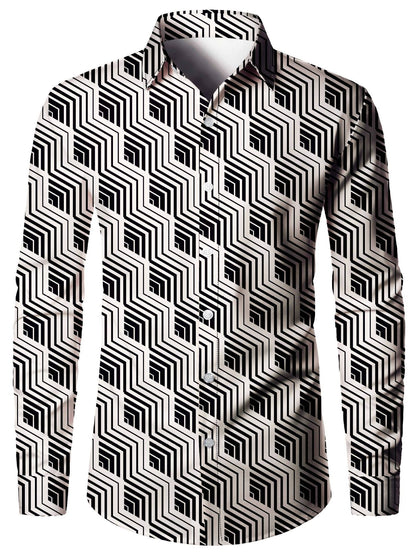 Tom – 3D Digitaldruck Herrenhemd im amerikanischen Stil