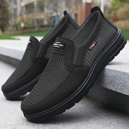 Herren Slip-On Freizeitschuhe – Bequeme Atmungsaktive Alltagsschuhe für Frühling und Herbst