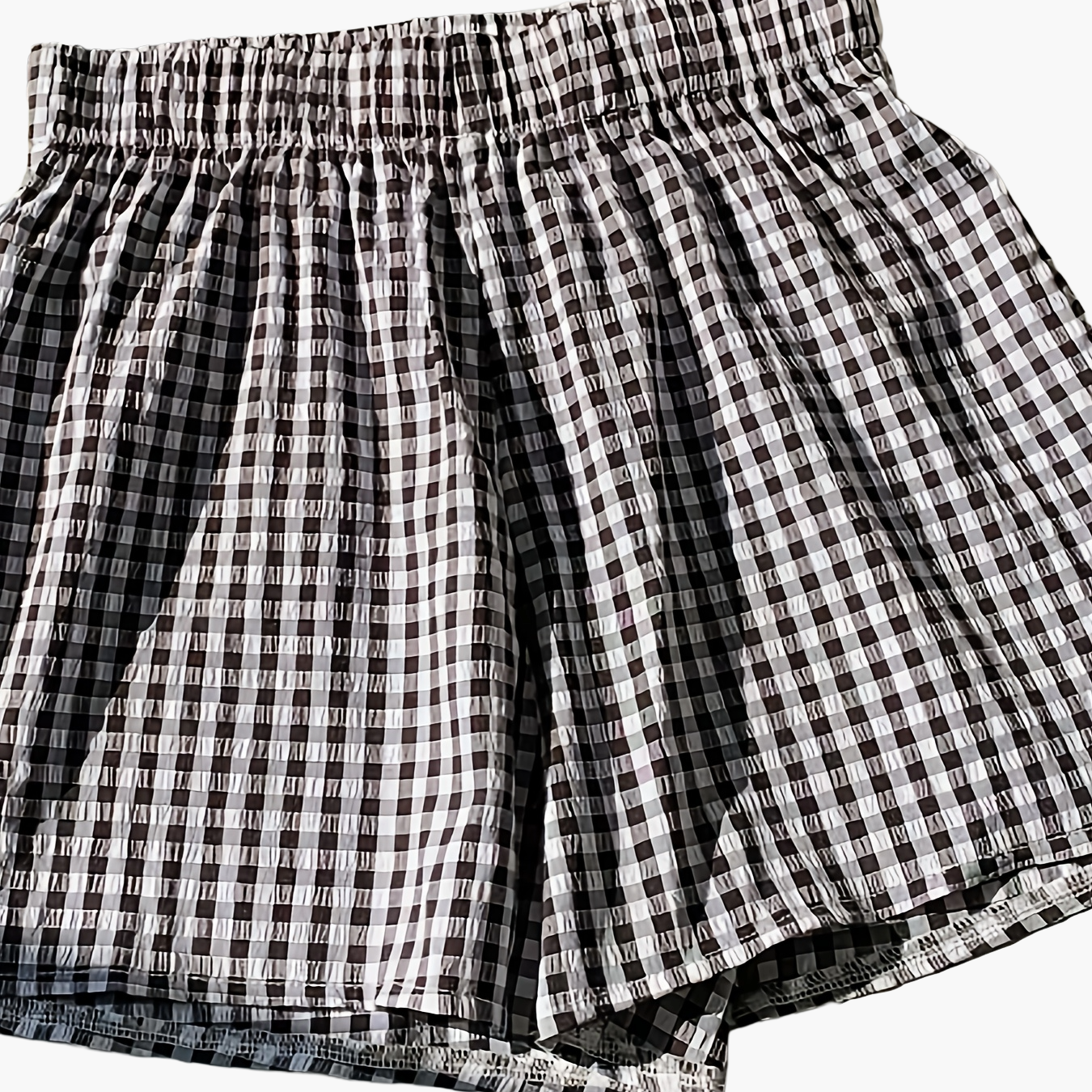 Women's Elegant Striped High-Waist Shorts for Summer Leisure & Everyday Wear