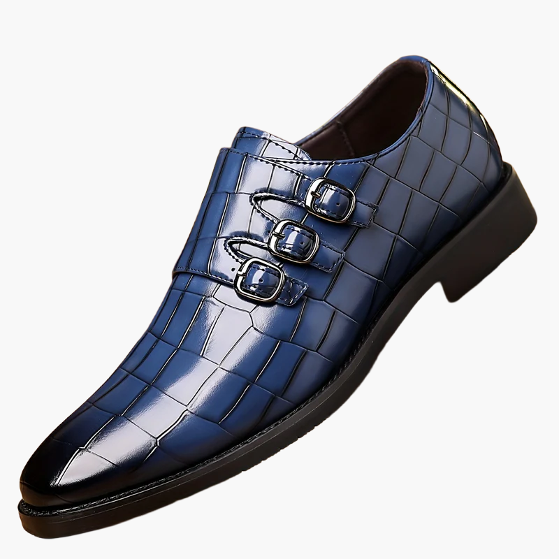 Herren Business-Schuhe Vintage Stil mit Schnallen – Elegante Freizeitschuhe für Büro und festliche Anlässe