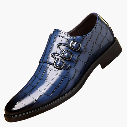 Herren Business-Schuhe Vintage Stil mit Schnallen – Elegante Freizeitschuhe für Büro und festliche Anlässe