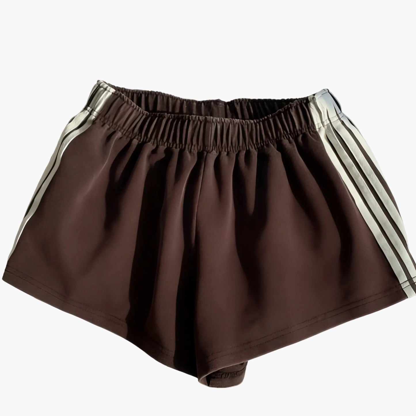 Women's Sport Shorts with Stripes – Casual Running Shorts for Leisure and Fitness