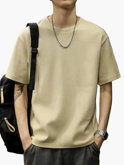 Men's Basic Street Style Short Sleeve T-Shirt – Casual Fashion for Everyday and Leisure