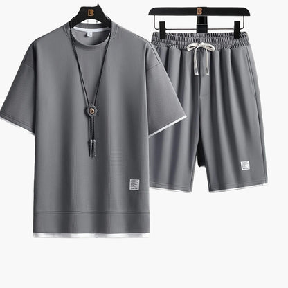 Herren Freizeit Set – Modernes T-Shirt und Shorts für Alltag, Sport & Sommer