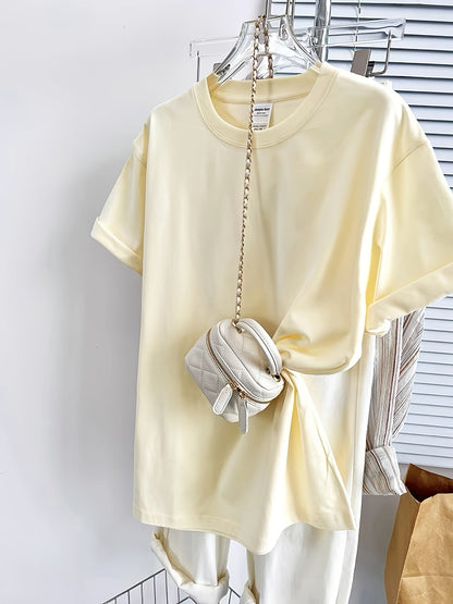 Damen Basic Oversized T-Shirt Casual Stil – Ideal für Alltag & Freizeit