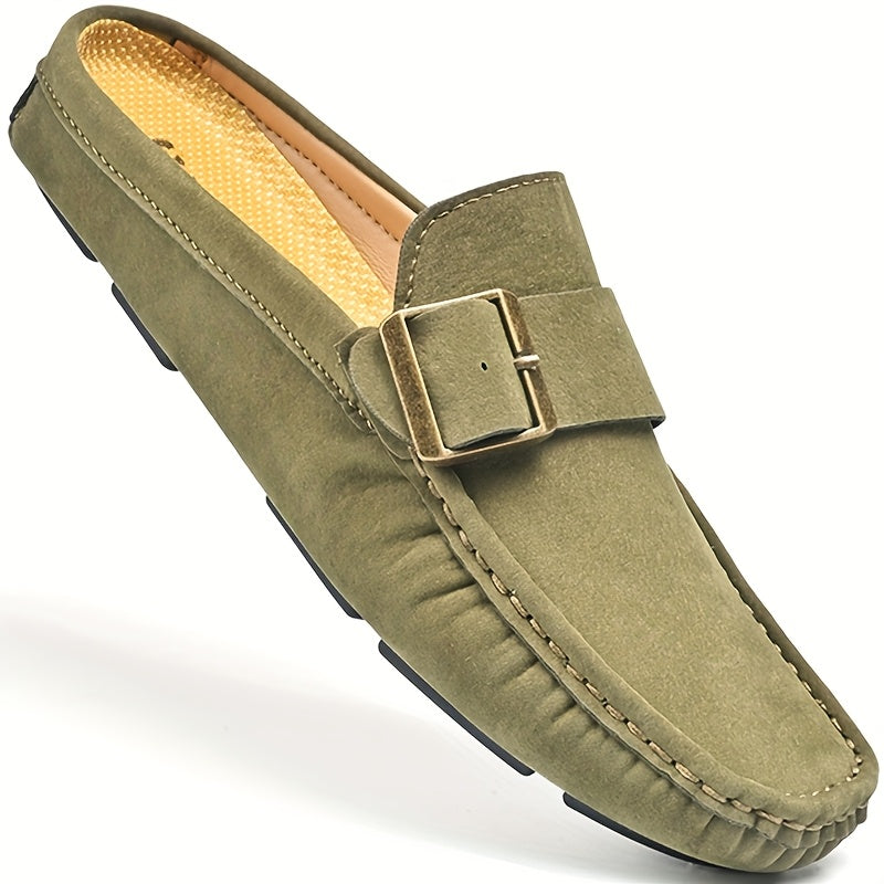 Men's Moccasin Slippers with Buckle – Elegant Loafers for Leisure and Everyday Wear