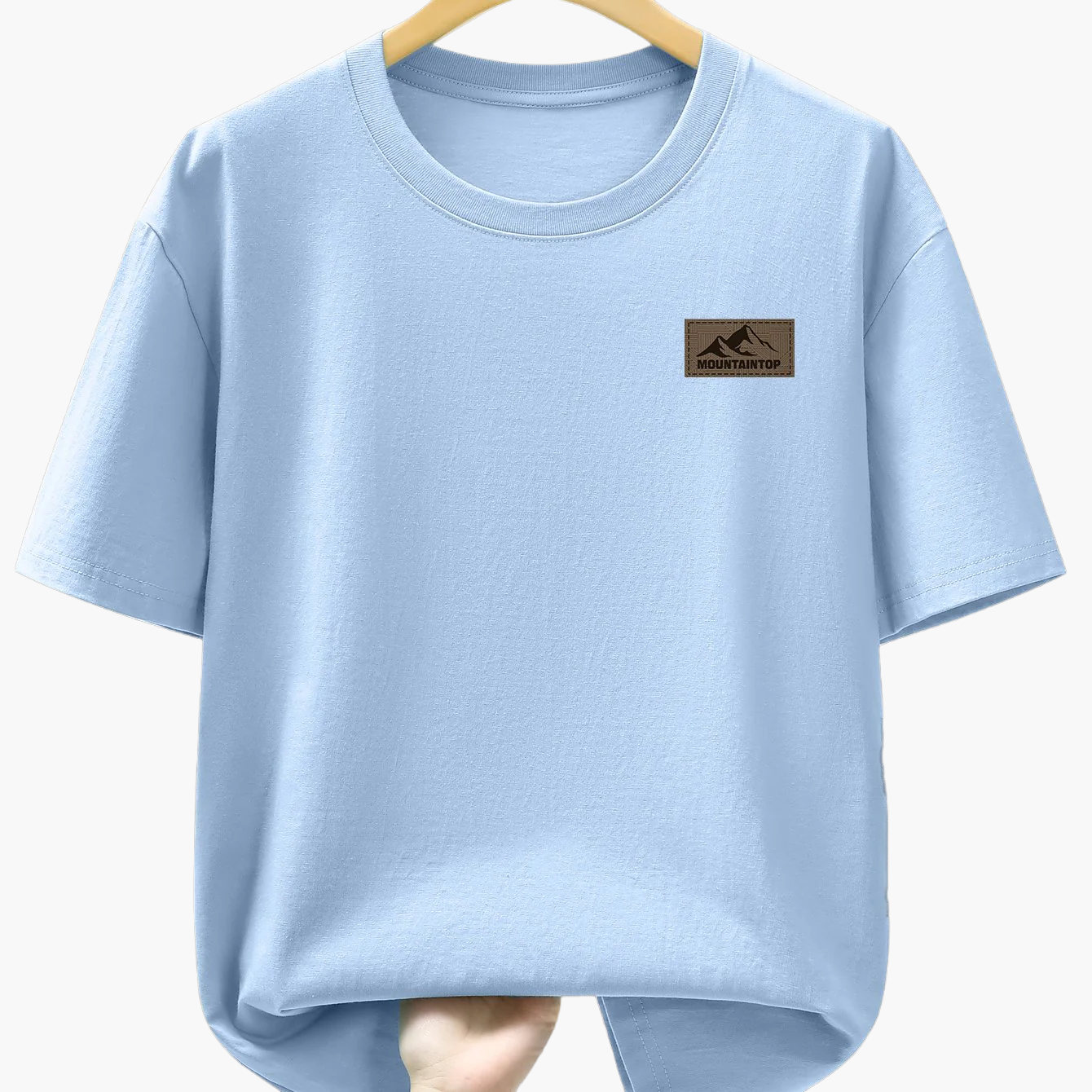 Men's T-Shirt with Mountain Logo – Casual Leisure Shirt for Everyday & Outdoor Use