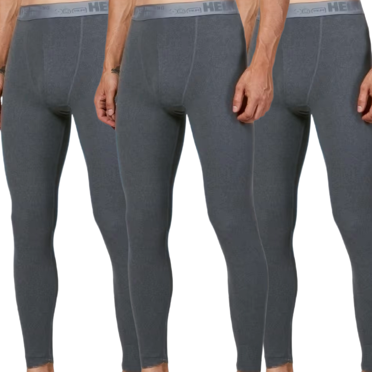 3-Pack Men’s Thermal Pants, Warm Long Underwear, Basic Men’s Leggings