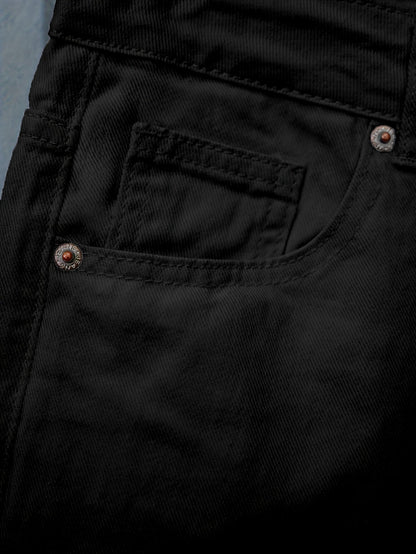 Men's denim shorts in slim-fit style for leisure and everyday wear
