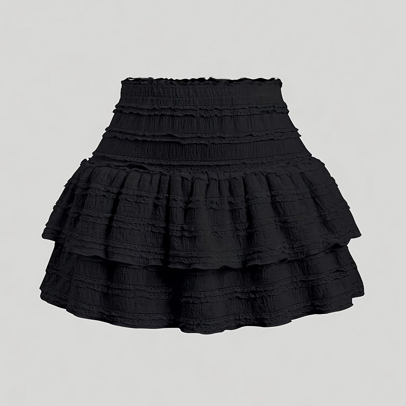 Damen Volant Minirock – Verspielter Lagen-Look für Frühling & Sommer