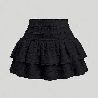 Damen Volant Minirock – Verspielter Lagen-Look für Frühling & Sommer