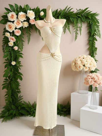 Women's Maxi Cut-Out Beach Dress for Special Occasions and Vacation