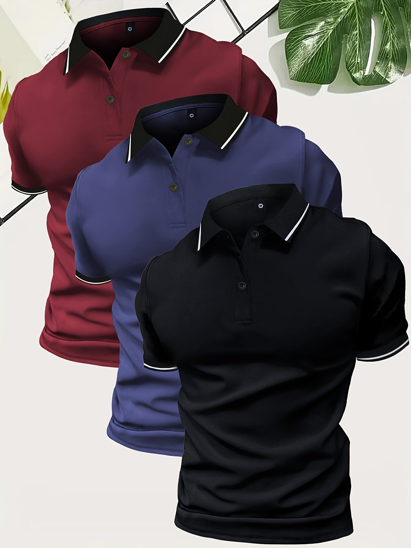 Men's Modern Casual Polo Shirt for Everyday and Leisure