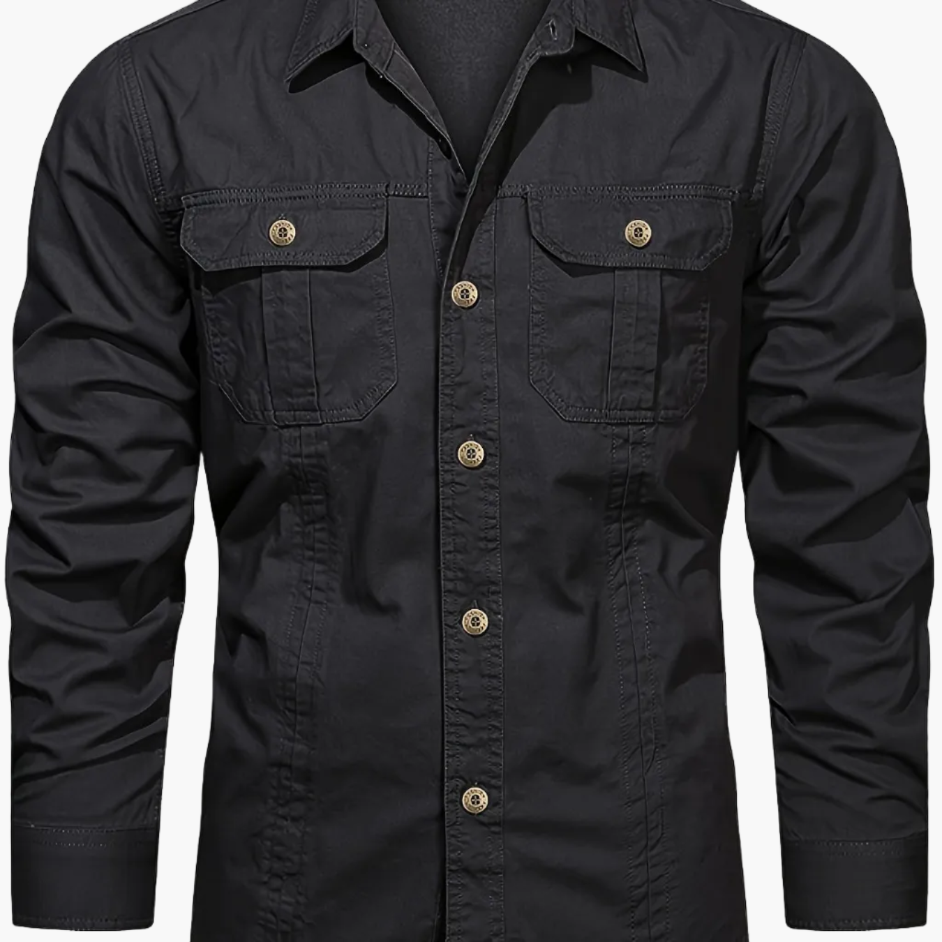 Men's Outdoor Casual Shirt Long Sleeve – Classic Utility Look for Everyday and Adventure
