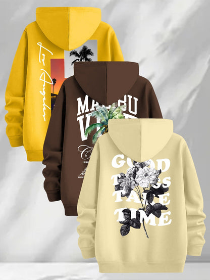 Hooded sweatshirt with graphic print, men’s/unisex