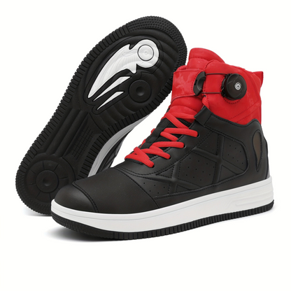 Unisex high-top sneaker, black, with twist closure