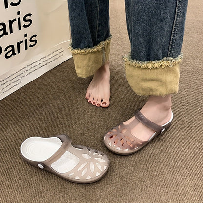 Damen Komfort-Sommersandalen mit Riemen – Alltag & Freizeit, Bequeme Plattform Clogs