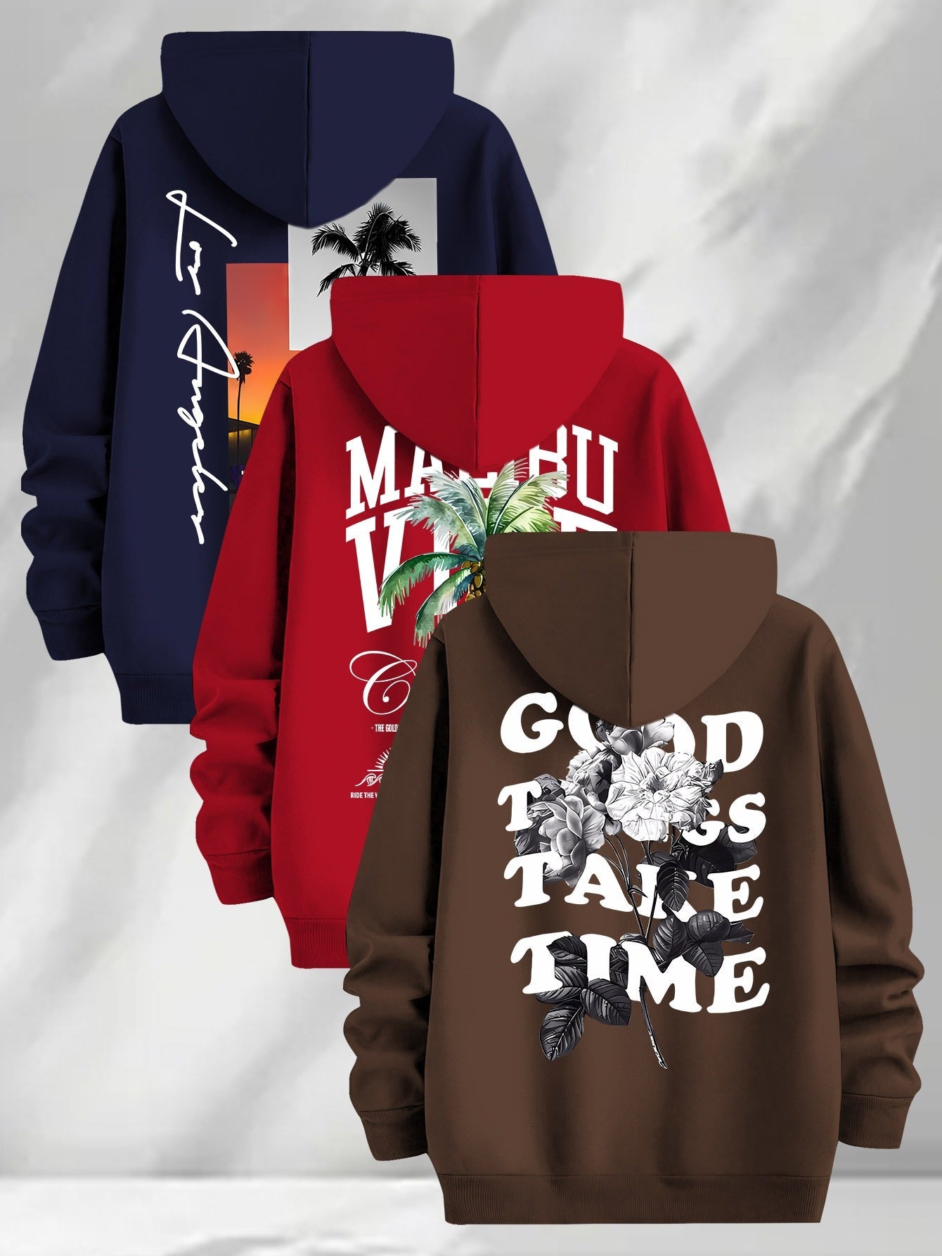 Hooded sweatshirt with graphic print, men’s/unisex