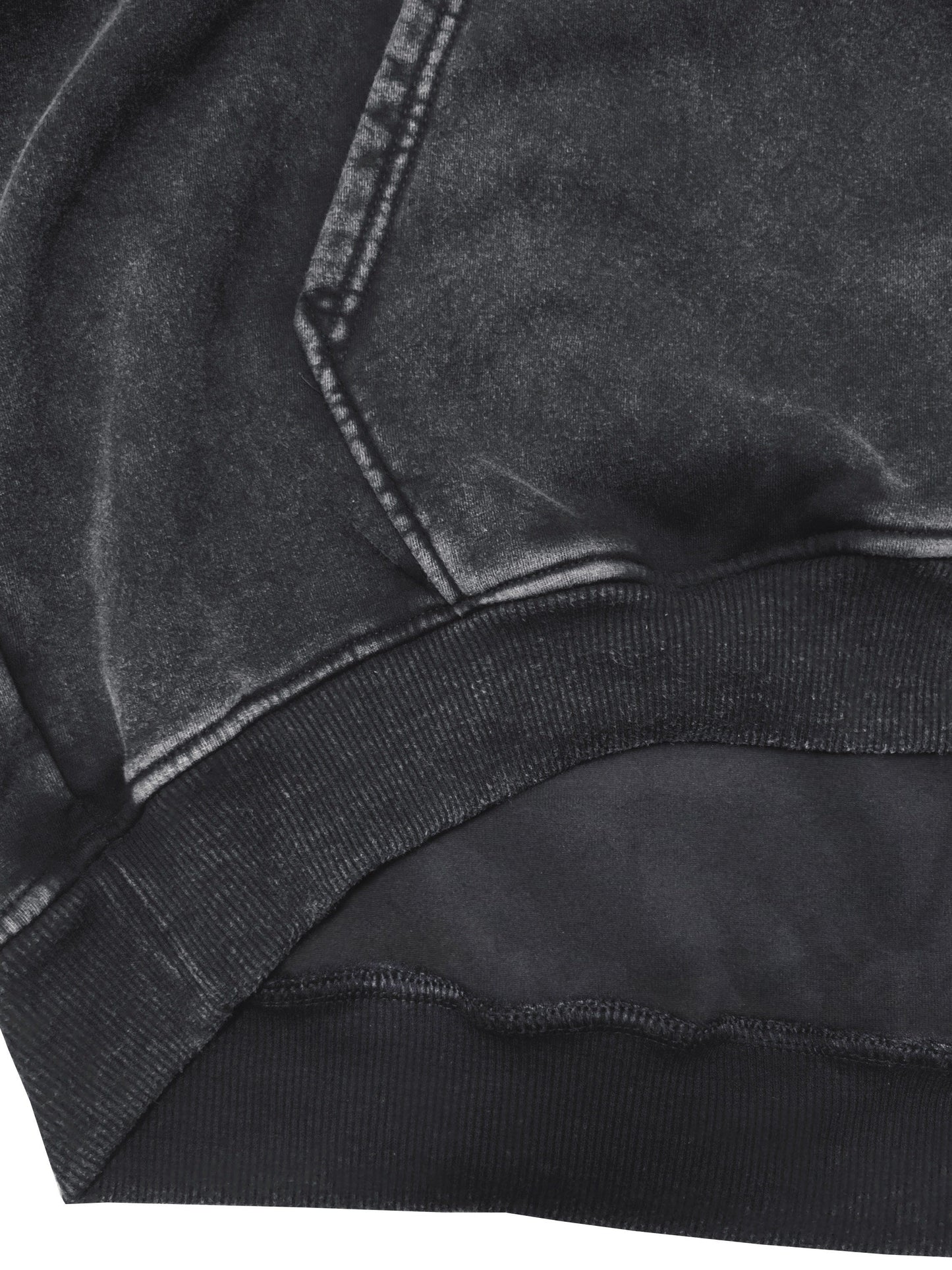 Unisex Hoodie in Washed-Optik mit Kängurutasche