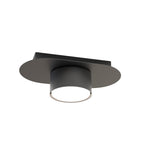 Plafondlamp gepoedercoat staal Stilo, modern, mat zwart, 1 lichtpunt, voor woonkamer, eetkamer of kantoor