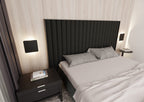 Wandlamp gepoedercoat staal minimalistisch Vorm mat zwart 26 x 26 cm, voor trap, gang en entree