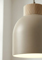 Hanglamp gepoedercoat staal en multiplex Kru, Scandinavisch, beige, spider-ophanging, 1 x E27