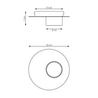 Plafondlamp multiplex en zwart staal, Scandinavisch, model Pixo, Ø 20 cm, voor woonkamer, slaapkamer en kantoor