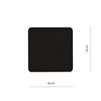 Wandlamp gepoedercoat staal minimalistisch Vorm mat zwart 26 x 26 cm, voor trap, gang en entree