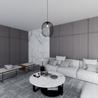 Hanglamp gepoedercoat staal industrieel Onyx zwart Ø 33 cm, draadkap met E27-fitting, verstelbare hoogte