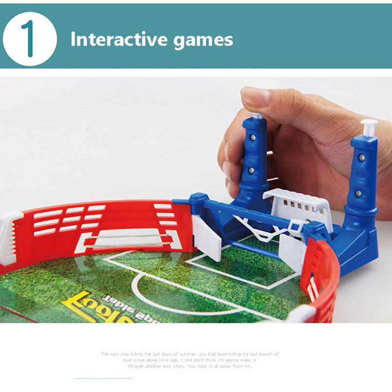 Children's Table Football Game Mini Table Soccer for Two Players – Family Fun and Skill Game