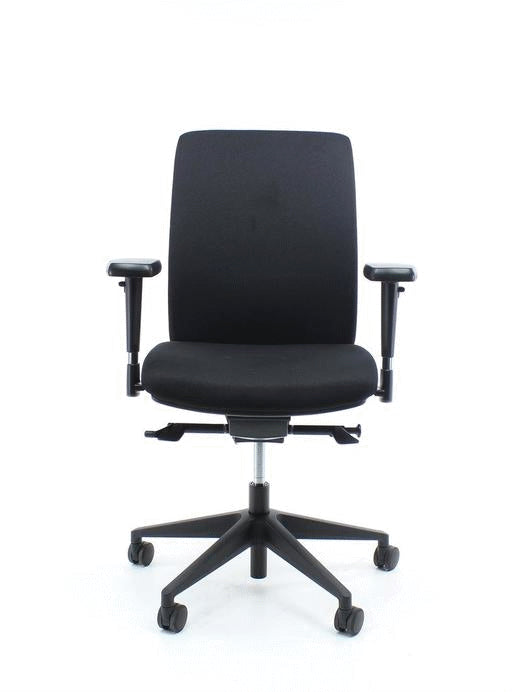 Bureaustoel ergonomisch zwart Ramblas Comfort, verstelbare armleggers, lendensteun en zitdiepte