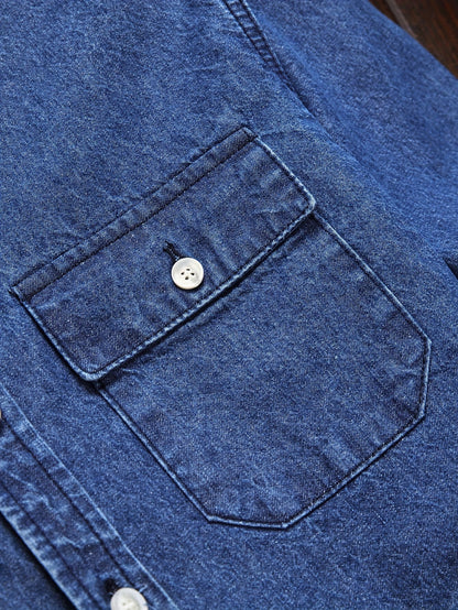 Men's casual style denim shirt for leisure and everyday wear