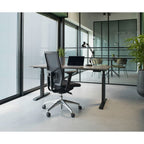 Bureaustoel ergonomisch mesh zwart, Regain-zitting, 4D-armleggers, lendensteun en synchroonmechaniek, Zuidas