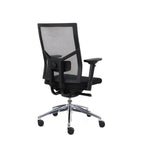 Bureaustoel ergonomisch mesh zwart, Regain-zitting, 4D-armleggers, lendensteun en synchroonmechaniek, Zuidas