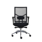 Bureaustoel ergonomisch mesh zwart, Regain-zitting, 4D-armleggers, lendensteun en synchroonmechaniek, Zuidas