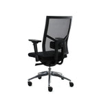 Bureaustoel ergonomisch mesh zwart, Regain-zitting, 4D-armleggers, lendensteun en synchroonmechaniek, Zuidas