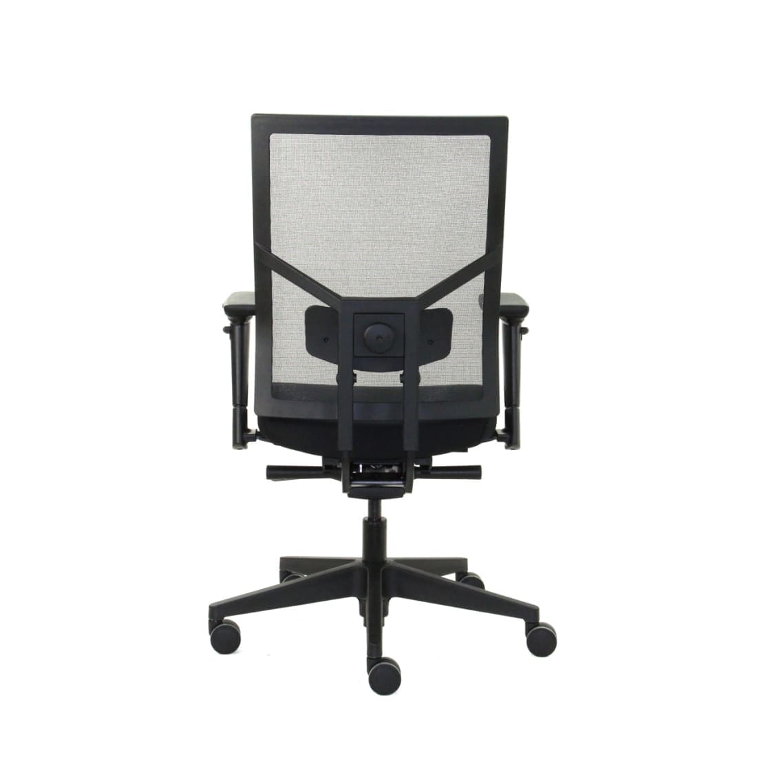 Bureaustoel ergonomisch mesh zwart, Regain-stoffering, 4D-armleggers en synchroonmechaniek