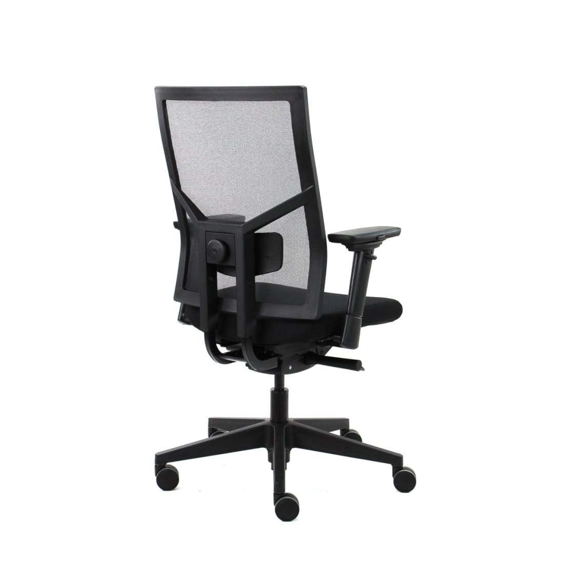 Bureaustoel ergonomisch mesh zwart, Regain-stoffering, 4D-armleggers en synchroonmechaniek