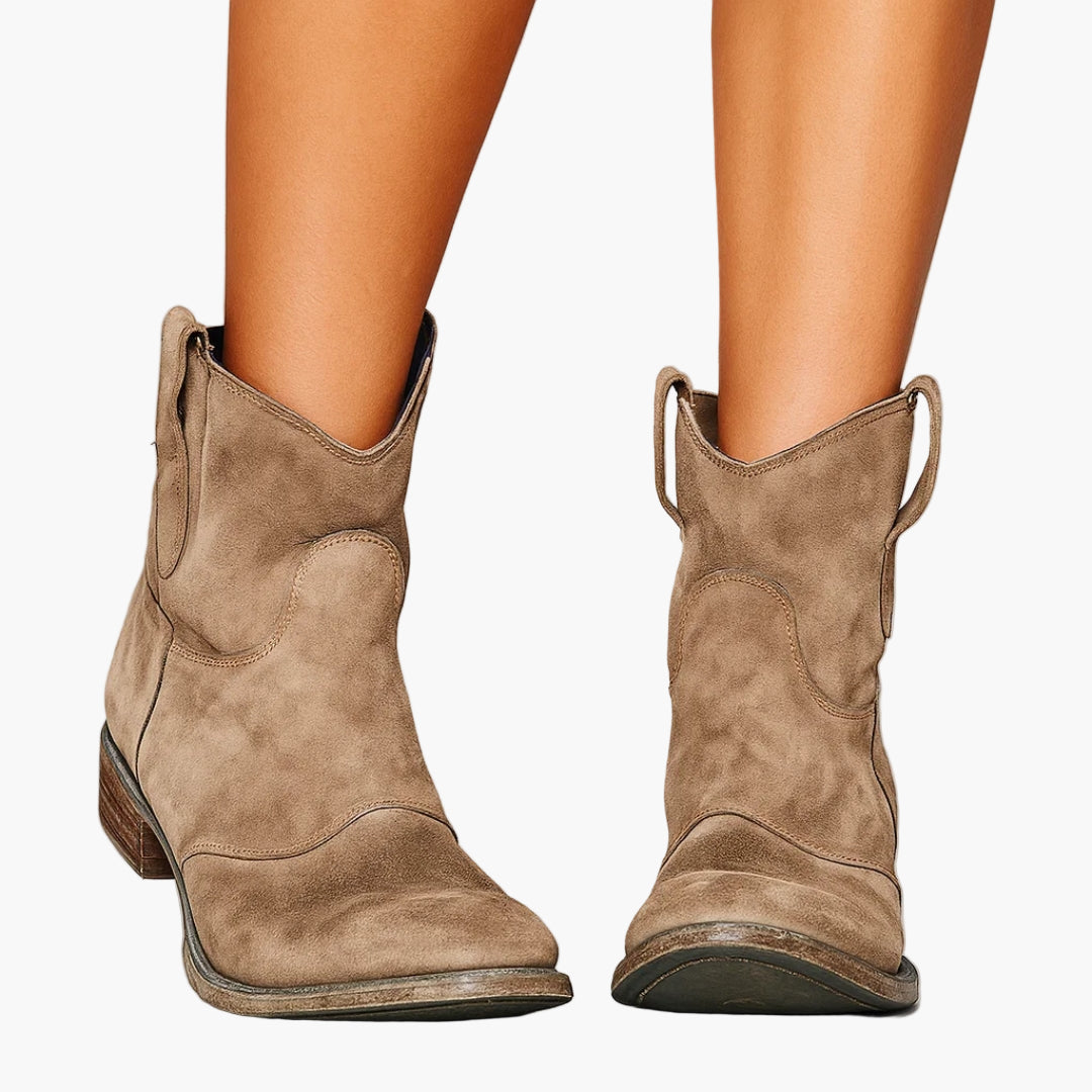 Women's ankle boots western style everyday fashionable comfortable